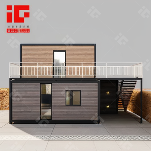 Petite <span class=keywords><strong>maison</strong></span> et immeuble d'appartements modernes préfabriqués Maisons containers contemporaines <span class=keywords><strong>Maison</strong></span> <span class=keywords><strong>de</strong></span> camp préfabriquée - Product Image 4