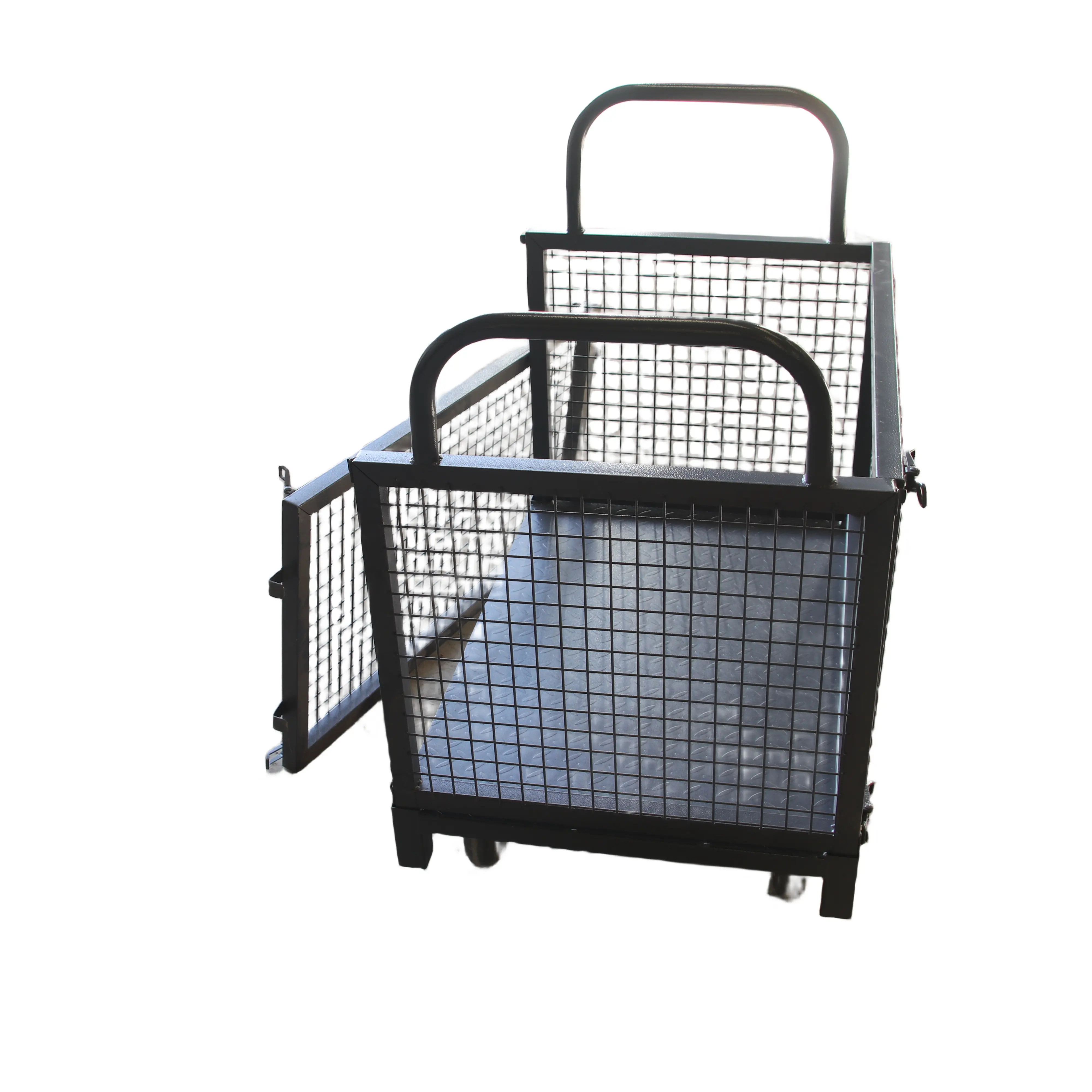 Storage Cage Materials Turnover Trailer Workshop Accessories Trolley Grid Fence Carry Pull Goods Garden Outdoor Plastic