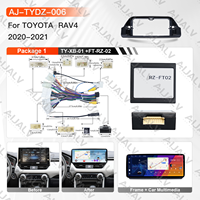 Produit Aijia pour Toyota RAV4 2020-2022, écran Android 12,3 pouces, noir mat, LHD RHD, accessoires de cadre pour grand écran, atelier de réparation