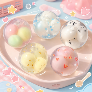 ของเล่นบีบแก้เครียด TPR ใส น่ารัก นุ่มนิ่ม เหมาะสำหรับของขวัญส่งเสริมการขาย - Product Image 4