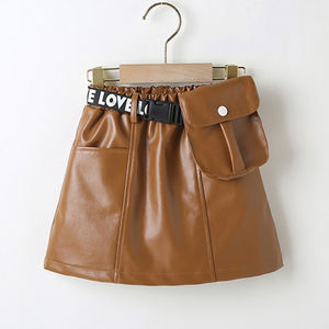 <span class=keywords><strong>Jupe</strong></span> en <span class=keywords><strong>cuir</strong></span> pour bébé fille de 2 à 7 ans, <span class=keywords><strong>jupe</strong></span> courte moulante en PU avec sac à main M3245 - Product Image 1