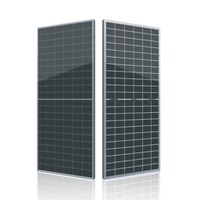 Panneau solaire bifacial HBOWA N-Type 640W à double verre, haute efficacité, 132 cellules monocristallines demi-coupées, module photovoltaïque PV 615W-640W