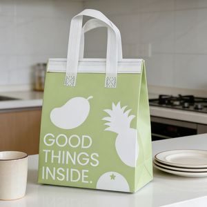 FDA Approved Disposable Insulated Non Woven Cooler <b>Bag</b> Custom Logo <b>Thermal</b> Waterproof Beverage Juice <b>Delivery</b> Takeaway <b>Bag</b> - Product Image 1