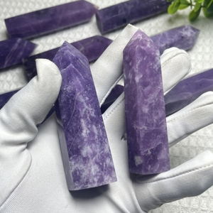 Chất Lượng Cao Tự Nhiên Lepidolite Điểm Tháp Pha Lê Cây Đũa Phép Chữa Bệnh Đá Obelisk Cho Trang Trí Nội Thất - Product Image 5
