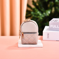 Dompet Mini PU Logo OEM, Tas Ransel Mini Lucu, Tempat Penyimpanan Kabel Data, Tas Penyimpanan Lipstik, Dompet dan Tempat Kartu