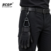 Clip pour gants de travail SCQP, support de gants double extrémité antidérapant en plastique, sécurité pour les vêtements de travail de construction