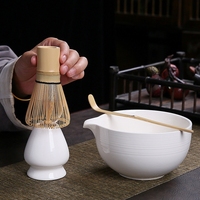 Ensemble cadeau de fouet à matcha japonais personnalisé, 4 pièces, 9 pièces, bol en céramique écologique de 600 ml, kit de thé matcha traditionnel portable