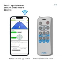 Machine à balles de tennis portable intelligente PUSUN Pusang PT-Mini Pro avec une capacité de 65 balles, lanceur pour entraînement