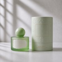 Flacons de parfum en verre personnalisés de luxe transparents de 30 ml, 50 ml, 100 ml, emballage de flacons de parfum chinois avec boîte ronde