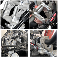 Pengangkat Setang Motor Aluminium Universal Dudukan Pengangkat Setang CNC Klamp Gambar Pabrik Dapat Disesuaikan