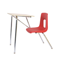 Chaise d'écolier avec tablette d'écriture, mobilier scolaire, chaise de classe, bureau d'étudiant, table d'écriture pour collège