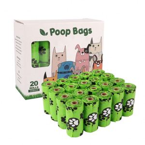 RDY Wholesale Eco Friendly Portable Biodegradable Poop Pick up Bag Set Cats Pet Dog Poop Bags Fully <b>Compostable</b> Dog Poop Bags - Product Image 1