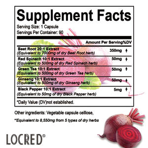 Kapsul Ekstrak Bit Organik untuk Kesehatan Jantung, Pil Bit dengan Lada Hitam, Antioksidan, Pendukung Imunitas, Kapsul Bit - Product Image 3