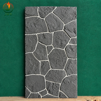 Revêtement mural en pierre artificielle PU léger et ignifuge, panneau mural en pierre 3D PU de haute qualité, vente en gros