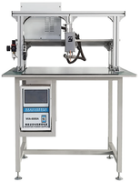 Petite table à portique pneumatique 18650 batterie au Lithium Machine de soudage par points fréquence moyenne AC précision tactile soudeuse 220V tension