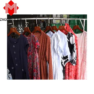 Zagumi Floral Dresses Women Premium Bale Second Hand Dress African Print Dresses Used Clothing in Bales