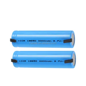 Batería 18650 con lengüetas 2200mAh 3,7 V L, célula recargable con protección de iones de litio I1818650 2.2Ah 3,7 V 8.14wh