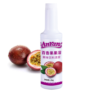 Fabrication <span class=keywords><strong>Anran</strong></span> nouveau produit 1.3 kg purée de fruits de la passion concentré de jus pour thé à bulles thé aux fruits Dessert crème glacée - Product Image 1