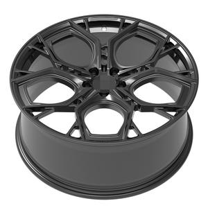 <span class=keywords><strong>Jantes</strong></span> en alliage d'aluminium forgées sur mesure, design monobloc, finition noire 5x110 pour Abbas <span class=keywords><strong>Abarth</strong></span> 500 - Product Image 2