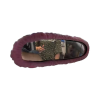Kit d'accessoires intérieurs pour rétroviseur de voiture, modèle YiShun 004, en peluche rose super douce et mignonne avec strass en verre, vente directe d'usine