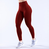 Ropa deportiva para mujer con logotipo personalizado, mallas de entrenamiento con glúteos fruncidos, pantalones de cintura alta para gimnasio, mallas de Yoga sin costuras para mujer