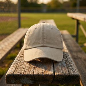 Gorra de béisbol OEM personalizada con logo, estilo vintage, lavada, tipo dad hat, de algodón. - Product Image 2