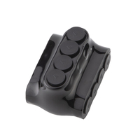 Connecteur multi-prises isolé BAREP QMS-D4-4 homologué UL, 4 ports, entrée double face, Cu 14-4 AWG, Al 12-4 AWG, spécification de couple à 6 étapes, noir