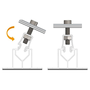 SOEASY Mini rail en aluminium pour <span class=keywords><strong>fixation</strong></span> de <span class=keywords><strong>panneau</strong></span> <span class=keywords><strong>solaire</strong></span> de toit en métal - Product Image 4