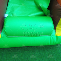 Château gonflable WINSUN sur le thème du panda, structure de saut gonflable pour enfants