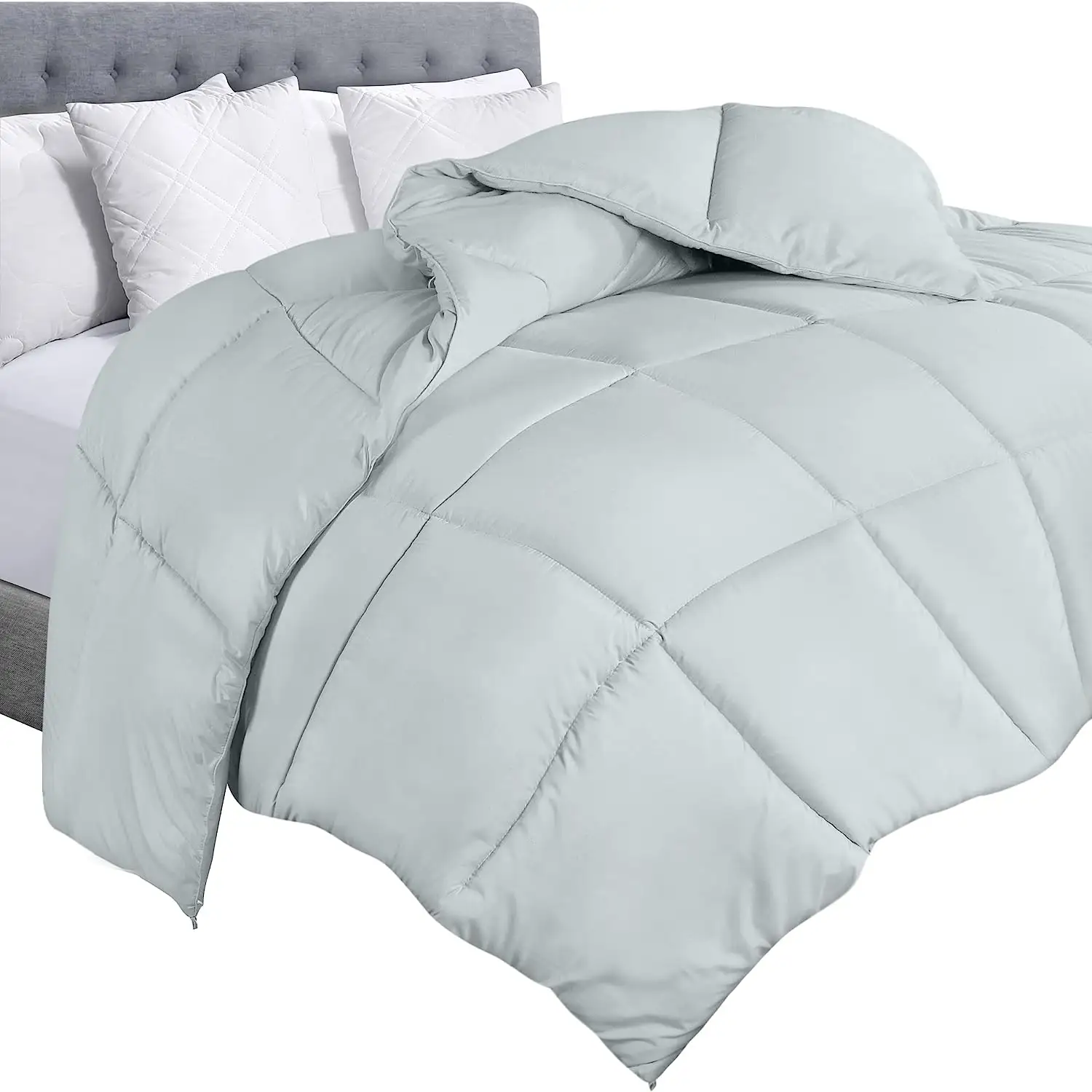 Queen Light Grey wash in lavatrice comodo e confortevole sentire il piumino regina piumino misura 88 "* 88"