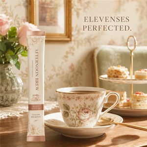 Premium Quality <strong>Sachet</strong> Pack Tear Notch 2g Floral Rose Gold Cream Tea Room Instant <strong>Coffee</strong> Stick Packaging Bag for Cafe Brand OEM - Product Image 6