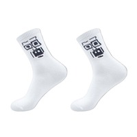 Chaussettes fantaisie personnalisées avec logo, motif visage de dessin animé amusant, pour hommes, femmes et adolescents