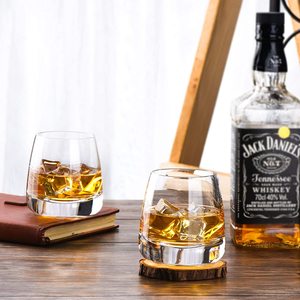 Vidrio soplado <span class=keywords><strong>a</strong></span> mano para Whiskey, vidrio grueso de fondo pesado para anteojos de estilo antiguo, Bourbon, manhatttans, cócteles o Bar - Product Image 2