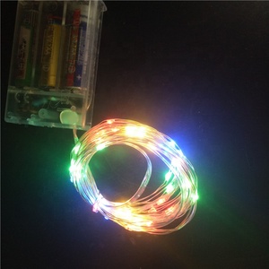 <span class=keywords><strong>Guirlande</strong></span> lumineuse <span class=keywords><strong>LED</strong></span> à piles de 10 m avec <span class=keywords><strong>micro</strong></span>-fil de cuivre, 100 <span class=keywords><strong>LED</strong></span> <span class=keywords><strong>micro</strong></span> colorées, décoration de Noël pour les fêtes et la saison des fêtes - Product Image 3