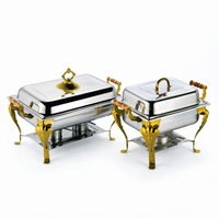 Plats de service de luxe pour hôtels en acier inoxydable de haute qualité, performances exceptionnelles, grande capacité de 9 L, excellente isolation