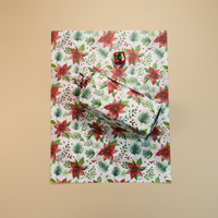 Kertas Pembungkus Kado Natal Motif Bintang Bunga, Anti Air, Sekali Pakai, Dapat Didaur Ulang, Ramah Lingkungan, Anti Kerut, Logo Khusus, Untuk Pakaian & Hadiah