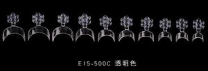 500 <span class=keywords><strong>Uñas</strong></span> Postizas Francesas en Forma de <span class=keywords><strong>Media</strong></span> <span class=keywords><strong>Luna</strong></span>, Blancas, <span class=keywords><strong>Negras</strong></span>, Rojas, Transparentes, Semiadhesivas, Cortas, Transparentes - Product Image 6