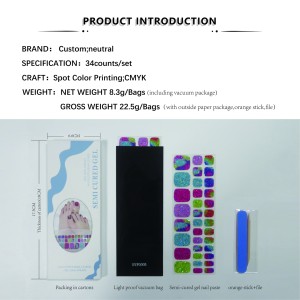 KIKILEE Autocollants personnalisés pour ongles, décoration DIY pour pédicure, autocollants de haute qualité pour la décoration des ongles des orteils, autocollants pour l'application de nail art - Product Image 3