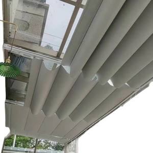 Cortina parasol inteligente eléctrica moderna para habitación de vidrio Sunroom con techo plegable de batería de litio Blackout - Product Image 1