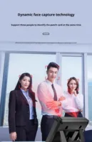 Dokunmatik Ekranlı Biyometrik Yüz Tanımalı IC Kartlı Şifreli WiFi ve LAN Bağlantılı Zaman ve Devam Takip Cihazı
