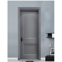 Pintu Prehung Interior Modern inti padat MDF prima dicetak kayu ruang tamu pintu Desain terbaru