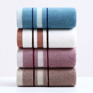 Ensemble de serviettes en coton rayé très absorbant, grande serviette de bain épaisse, serviette de toilette et de douche pour adultes, maison - Product Image 1