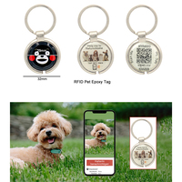 Hot Sell 215 Smart 13,56 MHz Rfid Nfc Pet Tag Hund Haustier Epoxy Hang Tag Tag213 Pet