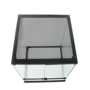 Terrario <span class=keywords><strong>de</strong></span> Vidrio para Reptiles <span class=keywords><strong>de</strong></span> Selva Tropical, Caja <span class=keywords><strong>de</strong></span> Cría para Reptiles, <span class=keywords><strong>Jaula</strong></span> con Malla para Dragón Barbudo e Iguana - Product Image 2