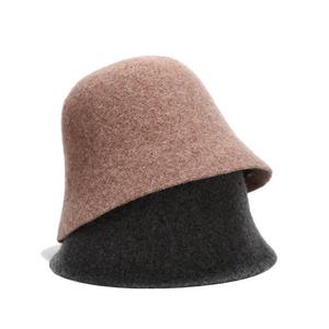 Chapeau Bob en Laine pour Femme, Chapeau de Pêcheur en Feutre, Style Décontracté Automne Hiver, Voyage, Kaki, Noir, Gris, Camel, Café - Product Image 3
