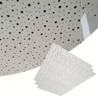 Plaque de plâtre perforée ignifuge pour plafond suspendu intérieur 1200x2400, perforation pour mur et décoration