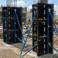 Système de coffrage en béton réglable MINGLEI, moule pour colonne en béton, coffrage en plastique pour colonne et mur combinés