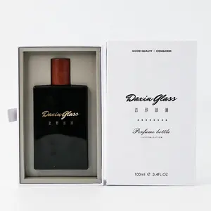 Garrafa de vidro personalizada com logotipo, spray vazio para perfume com caixa de embalagem 30ml 50ml 100ml fabricante de perfume