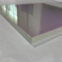 Fenêtre en quartz fusionné double AR 800 nm 425x425x22 avec réduction d'usine, personnalisable, support OEM, lentille optique infrarouge à 99 %