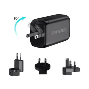 Hot bán pd65w 3-Port gan sạc nhanh tường sạc 2c1a thông minh sạc điện cho điện thoại di động máy tính bảng máy tính xách tay máy tính - Product Image 2